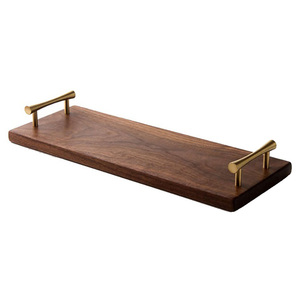 Encimera de cocina de alta calidad, contenedor de almacenamiento de madera, plato de té de pan Rectangular, bandeja para servir - Product Image 2