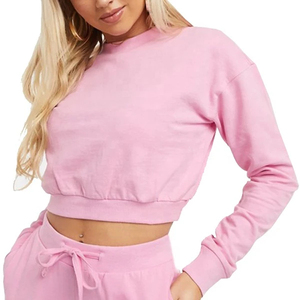 กางเกงวอร์มเอวสูงสีชมพูของผู้หญิงกางเกงวอร์มวอร์มผ้าคอตตอนยางยืดแฟชั่นขายส่งฤดูหนาว - Product Image 4