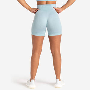 <b>Women's</b> High Waist Gym <b>Shorts</b> for Summer Sports <b>Biker</b> Yoga Running Workout Training with Pocket Board <b>Shorts</b> Pattern - Product Image 3