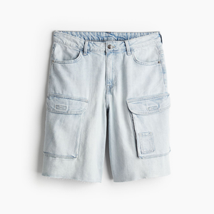 Men's Stylish <b>Low</b> Rise Cargo <b>Shorts</b> Comfortable Casual Summer High <b>Waist</b> Technics Mesh 100% Cotton Solid Pattern Made Pakistan - Product Image 2