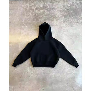 Wholesale Premium Heavyweight Cropped Hoodie <b>for</b> <b>Men</b> XS Size Zipper-Up Style Custom Embroidery Solid Oversized Blank Design - Product Image 2