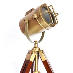 Lampadaire décoratif Hauteur classique Trépied Lampadaire Support en bois Design unique Home Office Decor Item - Product Image 6