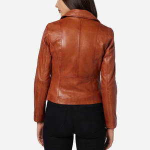 Breathable Winter Warm Women Leather Jacket Casual Wear Women Leather Jacket <b>Top</b> Trending Zipper Closure Pockets - Product Image 2