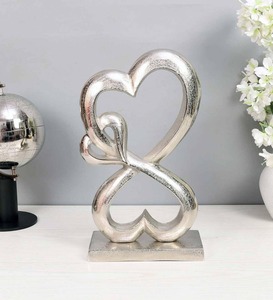 Cabeza de cabra de lujo Decoración de mesa decorativa para el hogar Objetos Metal de aluminio pulido dorado para calidad de exportación - Product Image 5