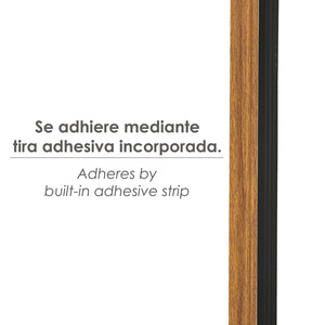 Burlete per Porta in PVC Effetto Rovere con Gomma 1 Metro - Product Image 3