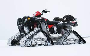 รถเอทีวีอุตสาหกรรมสำหรับผู้ใหญ่แบบ 4x4 ขับเคลื่อน 4 ล้อ สำหรับใช้งานบนหิมะ  โครงสร้างอลูมิเนียมแข็งแรงทนทาน คุณภาพสูง รุ่นใหม่ล่าสุด รับประกัน 3 ปี - Product Image 2