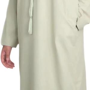 Thobe émirati de luxe, Kandura traditionnelle arabe, vêtement élégant pour homme, Jubba douce et respirante, tenue islamique moderne - Product Image 3
