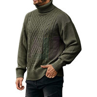 Pulls en laine/coton respirants pour hommes avec logo frontal - Design tricoté doux et confortable, couleurs et tailles personnalisables