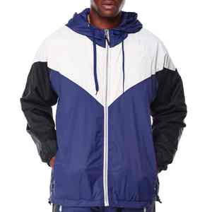 Conjunto de chándal cortavientos de ajuste holgado de dos piezas OEM Reversible con panel de nailon 2025 personalizado para hombre 100% - Product Image 2