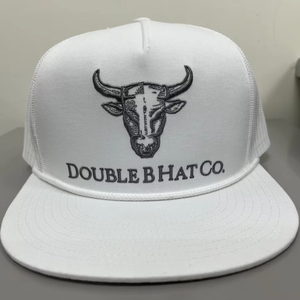 Gorras Trucker Personalizadas con Logotipo, 5 Paneles, Visera Plana, Estilo Hip Hop, Tela CVC, Unisex, Bordadas, Gorras Deportivas Personalizadas, OEM Vietnam - Product Image 1