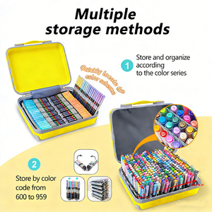 <span class=keywords><strong>Set</strong></span> di 12-60 <span class=keywords><strong>Pennarelli</strong></span> Acrilici <span class=keywords><strong>Professionali</strong></span> con 360 Colori Vivaci per Artisti e Artigiani - Product Image 2