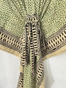 Jaipuri ชุดเดรสยาวผ้าฝ้ายพิมพ์ลายสำหรับเพื่อนเจ้าสาว, ชุดเดรสยาวคลุมชายหาด - Product Image 3