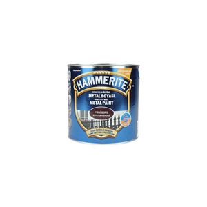 Vernice metallica ruggine Hammerite piatta marrone scuro 2.5lt