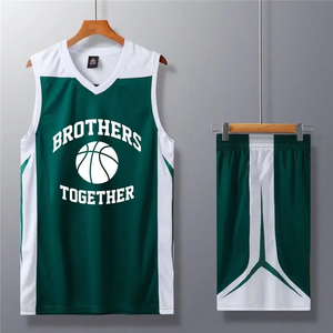 Vêtements de sport à séchage rapide de haute qualité personnalisables, ensembles d'uniformes de basket-ball respirants avec maillots de sublimation imprimés - Product Image 5