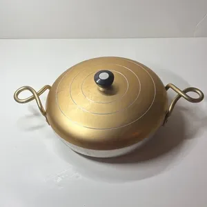 Premium Durable Eco-Friendly Stainless <b>Steel</b> Casserole for Dining Table | Keeps Meals Hot Presentable Non-Stick Use Golden Color - Product Image 1
