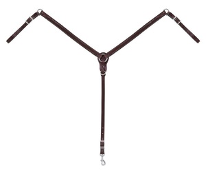 Collier de poitrine de selle Western pour chevaux Noir outillé Trail Pleasure et Barrel Roping Plastron en cuir de qualité - Product Image 1