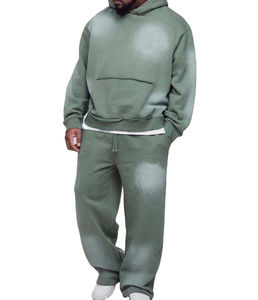 Sweat à capuche personnalisé pour homme, coupe classique légère, style streetwear, effet délavé, idéal pour l'hiver - Product Image 1