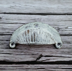 Poignées en céramique de vente chaude poignées en fonte en détresse blanche Design industriel Installation facile pour les armoires de cuisine tiroirs - Product Image 2