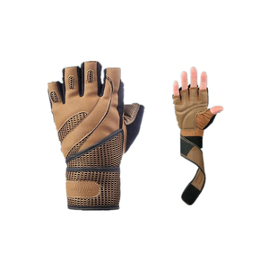 Cómodos guantes de levantamiento de pesas Acolchados transpirables, muñequeras ajustables con agarre de Palma reforzado para gimnasio fitness - Product Image 1