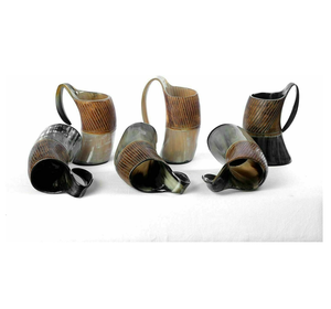 Mug en corne de buffle gravé, nouveau design, authentique, fait à la main, mug à bière en corne de buffle, prix les plus bas - Product Image 3