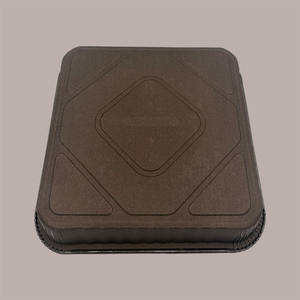 10 Moules en Papier de Cuisson Carrés Marron Foncé Jetables, Épaisseur 0,7 mm, 175x175x H 32,5 mm, Résistants au Four, pour Pain et Gâteaux, Utilisation Alimentaire - Product Image 3