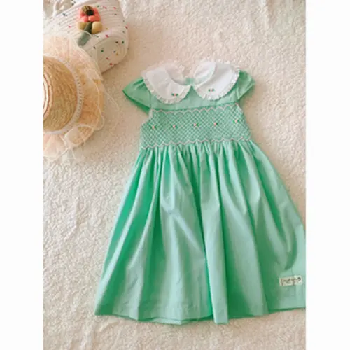 Dress Smock Smock With short Sleeves Girls Party Dresses Princess Children Using For Baby Girl Baby princess dress for girl