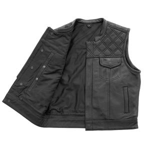 Gilet en cuir confortable de haute qualité, logo personnalisé professionnel, style décontracté tendance, respirant, services OEM, prix raisonnable - Product Image 3