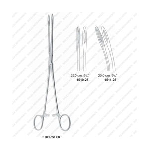 Nouvelle pince de maintien d'éponge FOERSTER mâchoires lisses incurvées droites Instruments de haute qualité à revêtement de couleur par BIOLEX INSTRUMENTS - Product Image 1