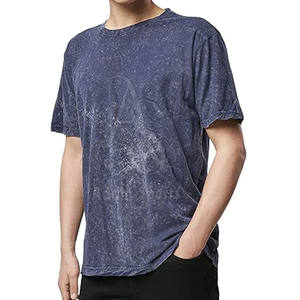 Camiseta de lavado ácido para hombre de último diseño de secado rápido y cómoda de alta calidad 100% algodón - Product Image 1