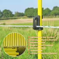 Duurzame glasvezel elektrische omheiningspalen voor boerderij & tuin, isolatorpaalhouders