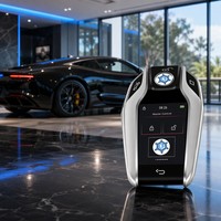 Clé de voiture intelligente de luxe Kaifute CF618 avec écran tactile LCD, entrée sans clé, compatible Apple Find My, démarrage universel par bouton-poussoir 4