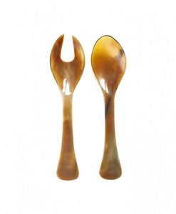 Juego de cuchara de cuerno de búfalo de primera calidad con hermosa artesanía hecha a mano, ideal para entretenimiento y decoración rústica - Product Image 5