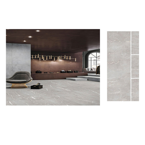 กระเบื้องปูพื้นพอร์ซเลนขัดเงาสีครีมสวยพื้นผิวแกะสลักดีไซน์ทันสมัยสไตล์ราคาดีที่สุด - Product Image 3