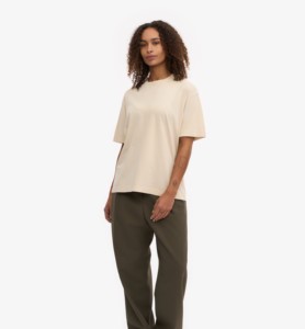2025 nuevo logotipo personalizado verano Oversized Fit cuello redondo manga corta Camiseta de algodón para mujer camiseta de mujer - Product Image 3