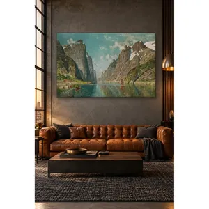 Impression sur toile du fjord norvégien de Fida Adelsteen Normann - Product Image 5