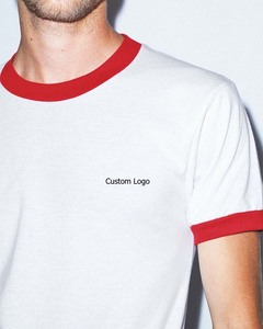 Ringer en coton biologique T-shirts pour hommes 5.4 oz 100% Cotton Ringer Tee T Shirts Anders Ringer Tee Shirt pour hommes - Product Image 2