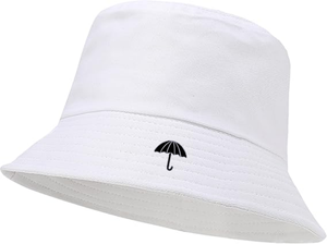 หมวกบัคเก็ตผ้าฝ้าย100% สีระบายความร้อนระบายอากาศได้ดีหมวกปีกกว้างสำหรับกิจกรรมกลางแจ้ง - Product Image 4