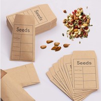 Sachets en papier recyclé personnalisés en usine, enveloppes biodégradables pour emballages de graines de légumes, pour sachets de semences