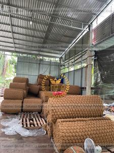 Tapis en fibre de coco 100% naturel - Design moderne fait à la main - Product Image 4