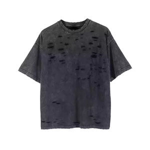 เสื้อยืดผู้ชายผ้าฝ้าย100% ระบายอากาศแห้งเร็วสีดำฤดูร้อนเป็นมิตรกับสิ่งแวดล้อมแขนสั้นกำหนดโลโก้ได้เอง - Product Image 3