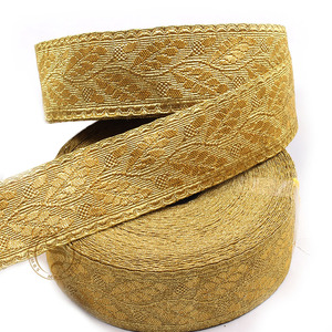 Tresse d'or uniforme de cérémonie ou dentelle avec des feuilles de chêne Dentelle de tresse de feuille de chêne de haute qualité en couleur or à vendre - Product Image 5