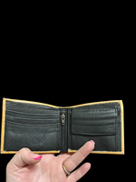 Dompet Kulit Sapi Asli Buatan Tangan Pria ABC GLOBAL EXIM Motif Hewan dengan Kancing Kerang Fitur RFID Ukuran Pendek Bahan Nilon