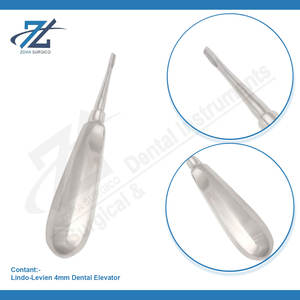Lindo Levien ascenseur 4mm racine ascenseur allemand de haute qualité en acier inoxydable extraction dentaire ascenseurs fabricant Pakistan - Product Image 3