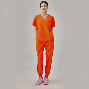 Hot Selling 100% Spandex/Polyester Men's <b>Scrubs</b> Suit Comfortable Stretch Medical Wear Designs Premium Quality <b>Scrub</b> <b>Sets</b> - Product Image 2