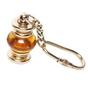 Nautical Brass Golden/Red Mini Lantern <b>Key</b> Chain with Polish Decorative <b>Key</b> <b>Holder</b> Sale and Supply India - Product Image 6