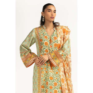 ชุดลำลองสไตล์โบโฮ IUSTKSD-2207 3 ชิ้น ลายพิมพ์ พร้อมเสื้อคอวี แขนยาว ทรงหลวม ระบายอากาศได้ดี เหมาะสำหรับใส่ลำลองในฤดูร้อน - Product Image 2