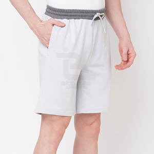 Short d'entraînement pour homme en toile de haute qualité avec fermeture à la taille élastique Design à motif solide pour un usage décontracté Offre Spéciale - Product Image 3
