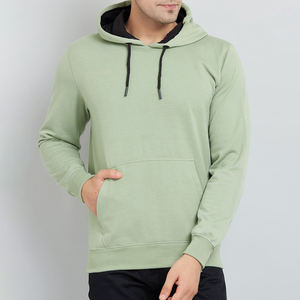 Sweat à capuche oversize en coton éponge de haute qualité Streetwear épais polaire épaule tombante plaine sweats à capuche personnalisés pour hommes grande taille - Product Image 3