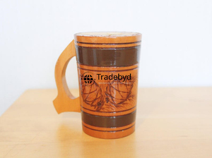 Wide Strong Wooden Mug for Everyday Beverages by Tradebyd - Product Image 2