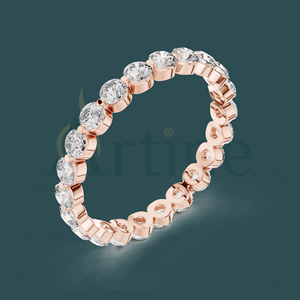 Bague de mariage en diamant zircone 18 carats Design de bijoux élégants - Product Image 1